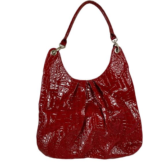 Faux Snakeskin Laquered Purse - Picture 1 of 5